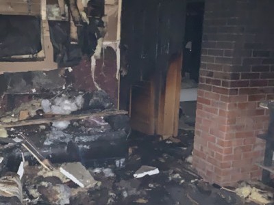 My house burned down