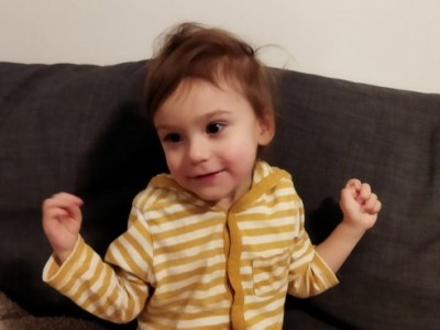 Let's help Milana learn to walk and talk