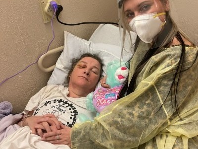 Visit mom shes in the nursing home in Kansas