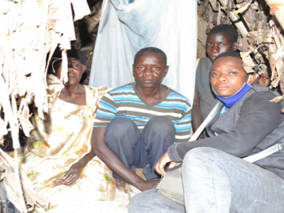 Help to shelter a family living under a tent