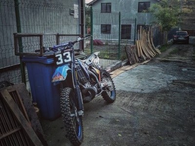 Broken motorcycle