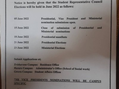 Zinasu Msu, SRC Election