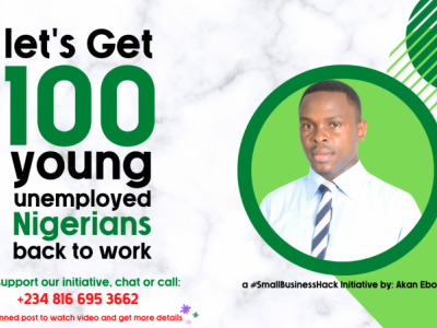 GET YOUNG UNEMPLOYED NIGERIANS BACK TO WORK