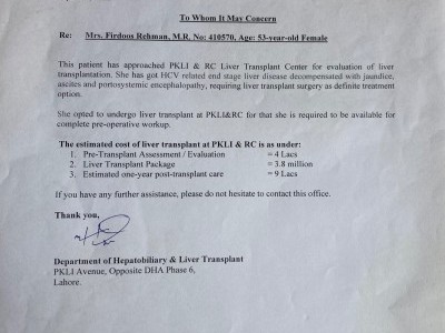 Liver transplant for my mother