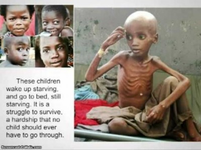 community food for hungry starving children