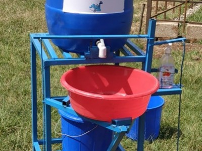Pedal handwash for Covid-19