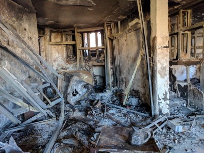 Burnt house