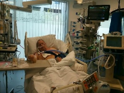 injured hit victim needs help
