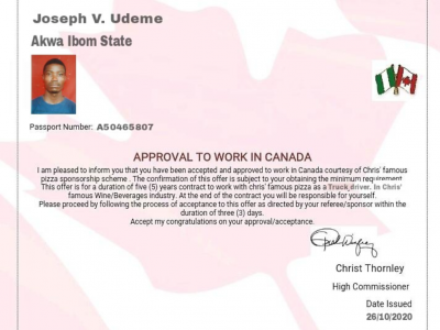 My first opportunity to work in Canada