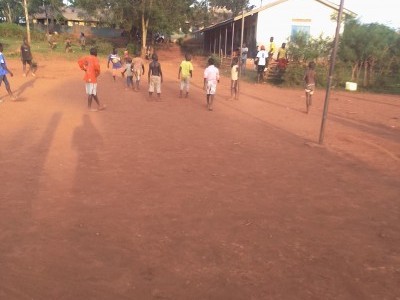 SOLICTING FOR MONEY TO BUY A FOOTBALL PITCH